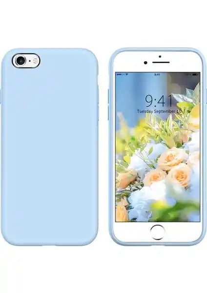 Apple iPhone 6s Plus için Liquid Lansman Silikon Açık Mavi Kılıf Güncel ve Dayanıklı Koruma Seçenekleri