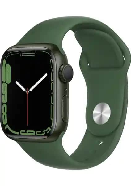Apple Watch Seri 7 GPS 41MM Yeşil Alüminyum Kasa ve Spor Kordon İnceleme ve Özellikler