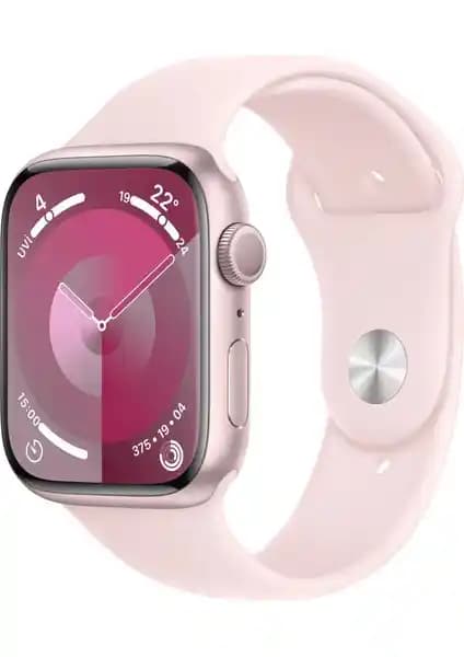 Apple Watch Seri 9 GPS 45mm Pembe Alüminyum Kasa Spor Kordon ile Yenilikçi Teknoloji Deneyimi