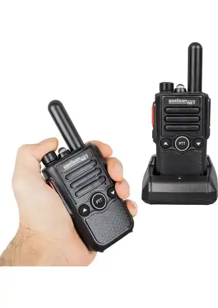 Aselsan A446C1 Tekli 16 Kanal 10KM PMR Telsiz Güçlü ve Güvenilir İletişim Çözümü