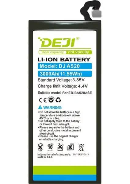 Deji Marka Samsung Galaxy A5 2017 Uyumlu Batarya Güçlü ve Güvenilir Performans Sunar