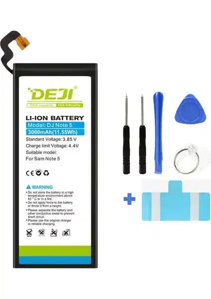 Deji Mucize Batarya Samsung Galaxy Note 5 İçin Uzun Ömürlü Güç ve Güvenlik Sağlar