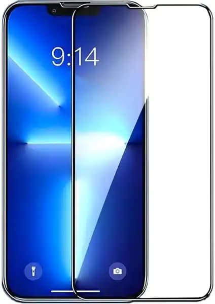 Fibaks Apple iPhone 13 Tam Ekran Kırılmaz Cam Koruyucu Yüksek Dayanıklılık
