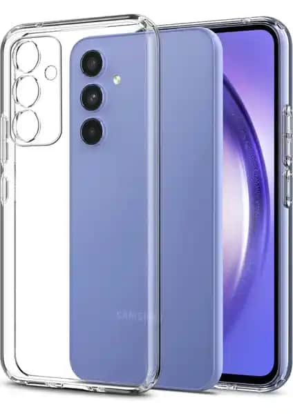FitCase A54 5G Kamera Korumalı Silikon Şeffaf Kılıf Günlük Kullanım İçin Uygun