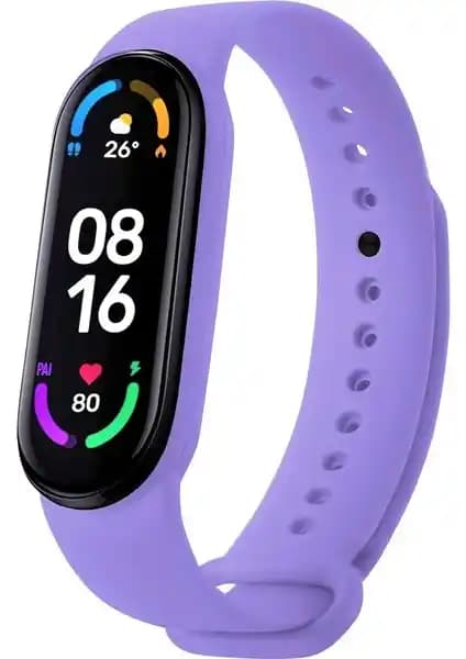 Furenfa Xiaomi Mi Band 5/6 Uyumlu Silikon Kayışları Dayanıklı ve Renkli Tasarım