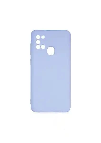 Galaxy A21s İçin Kadife İç Yüzeyli Silikon Kılıf Şık ve Dayanıklı Koruma Sağlar