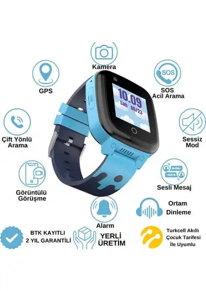 Inoviks İNO25 Akıllı Çocuk Saati Güvenlik ve İletişim İçin Gelişmiş Teknoloji