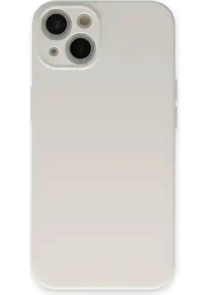 iPhone 13 için Nano Silikon Kadife Kılıf Beyaz Şıklık ve Koruma Bir Arada
