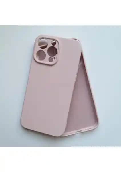 İphone 14 Pro Max için Şık ve Dayanıklı Kamera Koruma Kadife Silikon Kılıfı