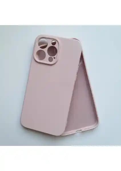 İphone 14 Pro Max için Şık ve Dayanıklı Kamera Koruma Kadife Silikon Kılıfı