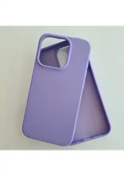 iPhone 15 Pro için Kadife Esnek Silikon Lansman Kılıfı Şıklık ve Koruma Sağlar