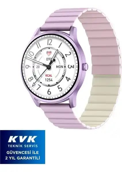 Kieslect Lora Mor Kadın Akıllı Saat İncelemesi Gelişmiş Tasarım ve Teknolojik Özellikler