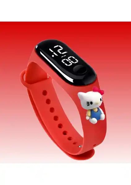 Onkatech Dijital Çocuk Kol Saati Su Geçirmez LED Ekran ve Sevimli Figür Tasarımı