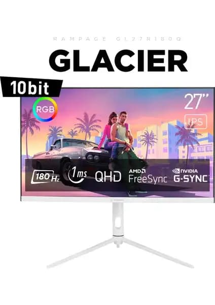 Rampage Glacier GL27R180Q ve Prime PR27R165QC Monitörleri Karşılaştırması