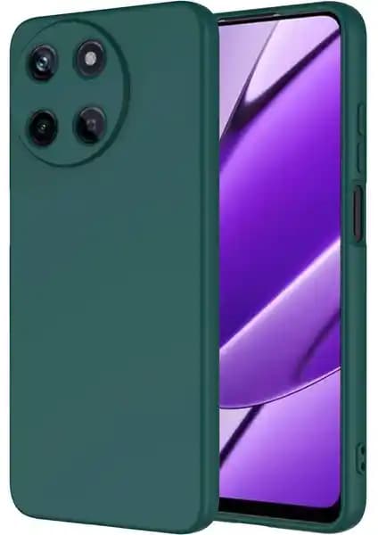 Realme 11 4G için Şık ve Dayanıklı Koyu Yeşil Kılıf Mara Lansman Kapak