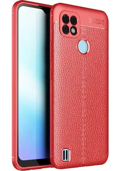 Realme C21 için Şık ve Dayanıklı Deri Görünümlü Kılıf Ürün Tanıtımı ve Özellikleri