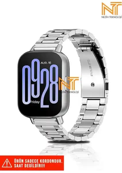 Redmi Watch 5 Active ve Redmi 5 Lite Uyumlu Paslanmaz Çelik Kordon ile Şıklık ve Dayanıklılık