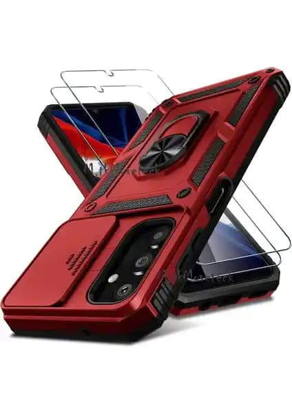 Samsung Galaxy A34 5G için dayanıklı ve şık kılıf ve ekran koruyucu seti