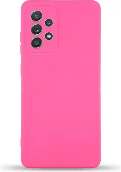 Samsung Galaxy A52 için Neon Pembe Kadife İç Yüzeyli Silikon Kılıf Analizi ve Özellikleri