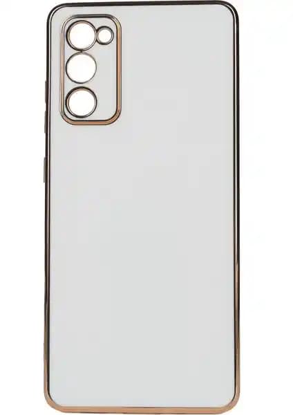 Samsung Galaxy S20 FE İçin Şık ve Koruyucu Parlak Kenarlı Silikon Kılıf