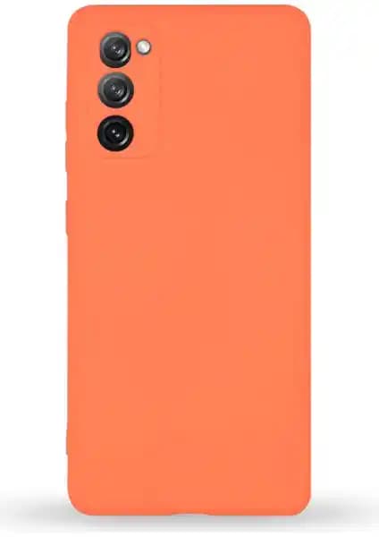 Samsung Galaxy S20 FE İçin Tasarlanmış Şık ve Koruyucu Turuncu Silikon Kılıf
