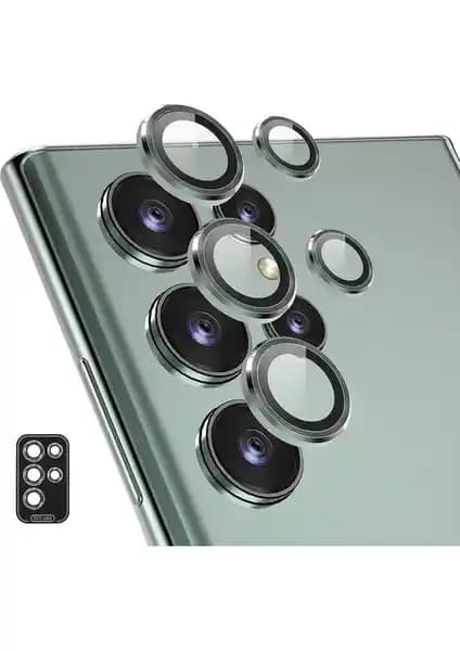 Samsung Galaxy S23 Ultra için Fibaks Kamera Lens Koruyucu Çizilmelere ve Darbelere Karşı Koruma Sağlar