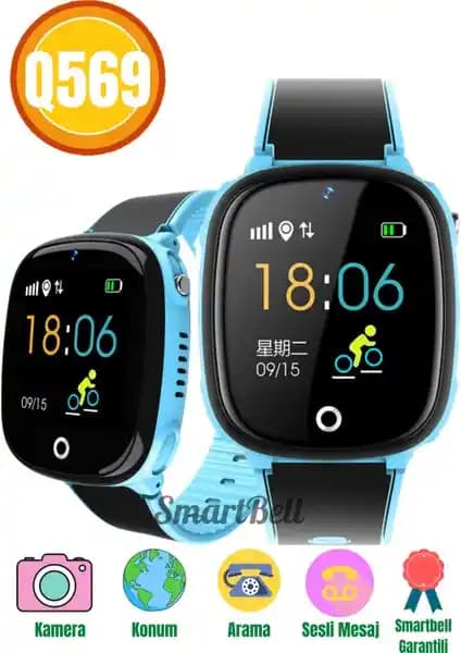 Smartbell Q569 Sim Kartlı Akıllı Çocuk Saati Güvenli ve Fonksiyonel İzleme Cihazı