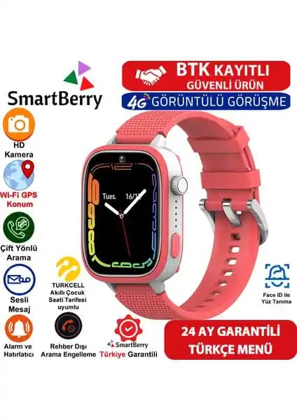 SmartBerry Z51 Çocuk Güvenliği ve İletişim İçin Gelişmiş Akıllı Saat Özellikleri