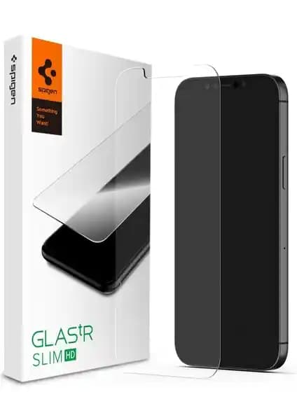 Spigen iPhone 12 Pro Max Cam Ekran Koruyucu GLAS.tR Slim HD Yüksek Koruma ve Şeffaflık