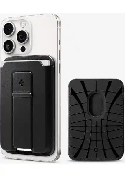 Spigen MagFit iPhone için MagSafe uyumlu 3 kartlı manyetik cüzdan özellikleri ve kullanım avantajları