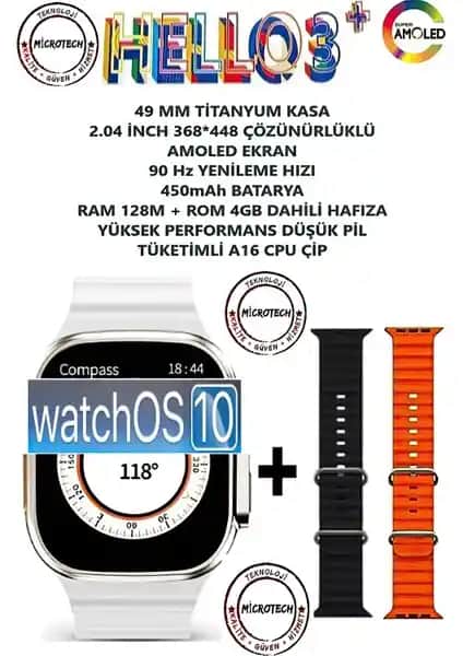 T-Max Hello Watch 3+ Plus Akıllı Saat ile Modern Tasarım ve Gelişmiş Teknoloji Bir Arada