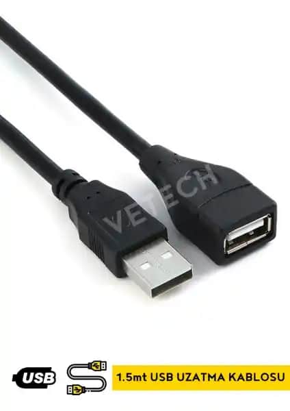 Vetech 1.5m ve Wozlo USB Uzatma Kablosu Karşılaştırması