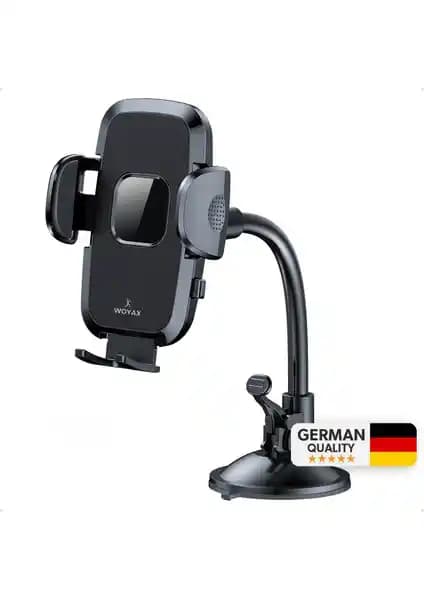 Woyax Active 360 Vantuzlu Araç İçi Telefon Tutucu Güvenli ve Esnek Kullanım İçin Tasarlandı