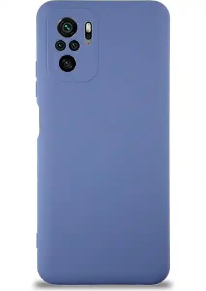 Xiaomi Redmi Note 10S için Kadife İçli Silikon Kılıf Mor Renkli Koruma ve Estetik Sağlar