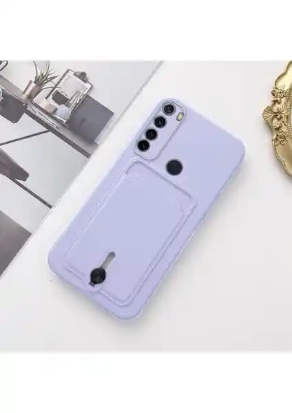 Xiaomi Redmi Note 8 için Şık ve Koruyucu Silikon Kılıf Kartlıklı Tasarım