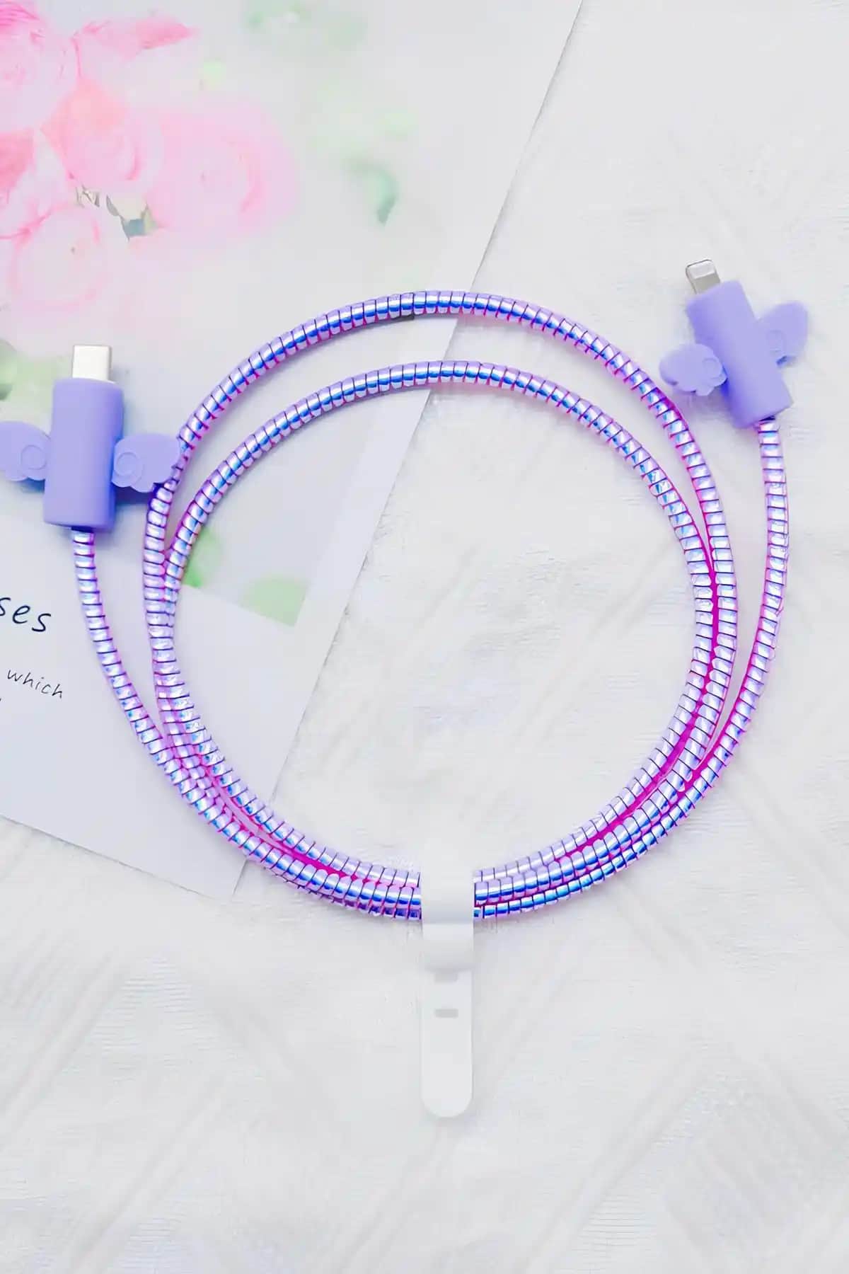 WANNA PROTECT Şarj Kablosu Koruyucu Seti Tüm Telefon Modelleriyle Uyumlu Güçlü Koruma