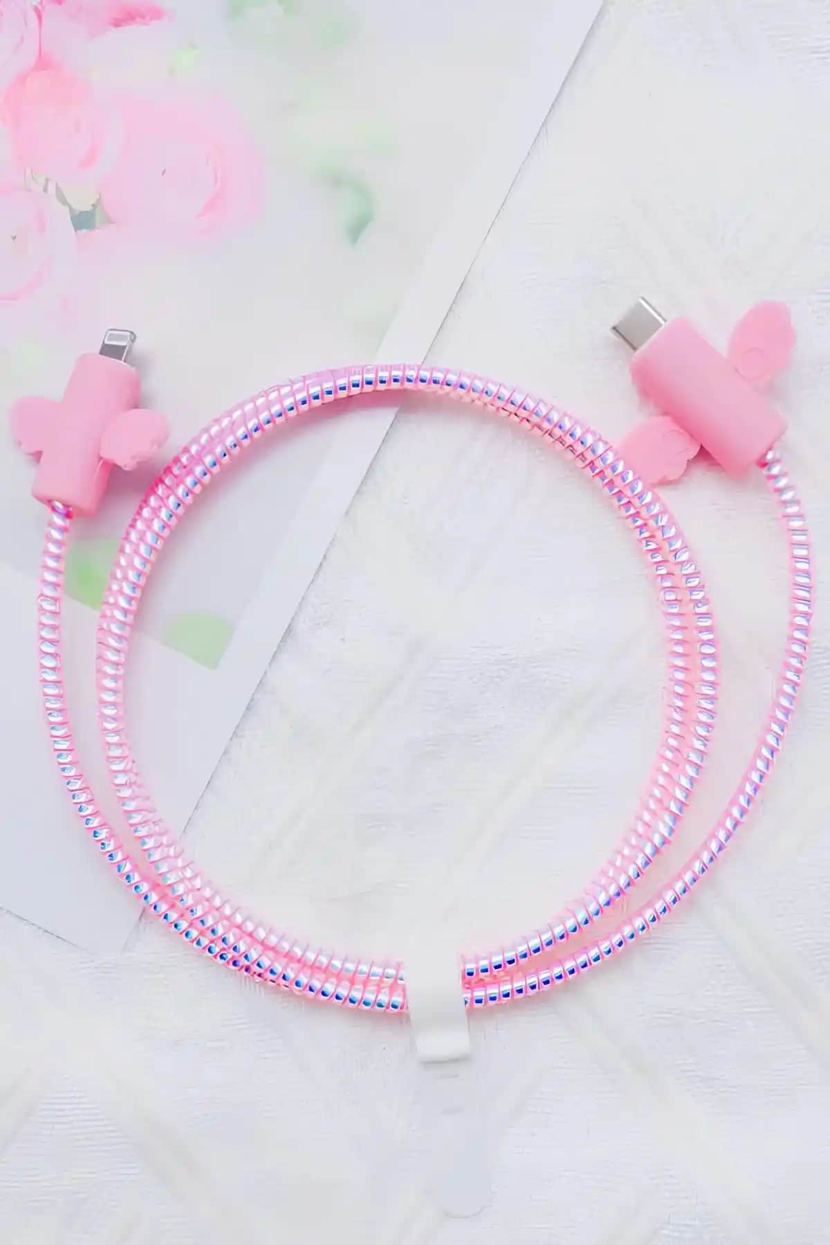 WANNA PROTECT Tüm Telefonlarla Uyumlu Kablo Koruma Seti Güvenli ve Estetik Tasarım