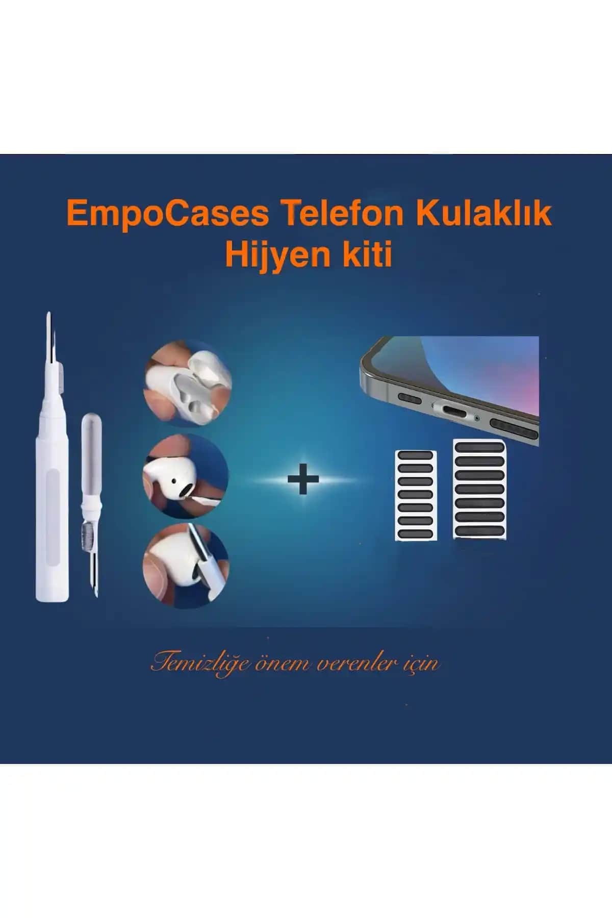 EmpoCases Hoparlör Toz Önleyici Sticker ve Temizlik Kiti ile Telefonunuzu Koruyun