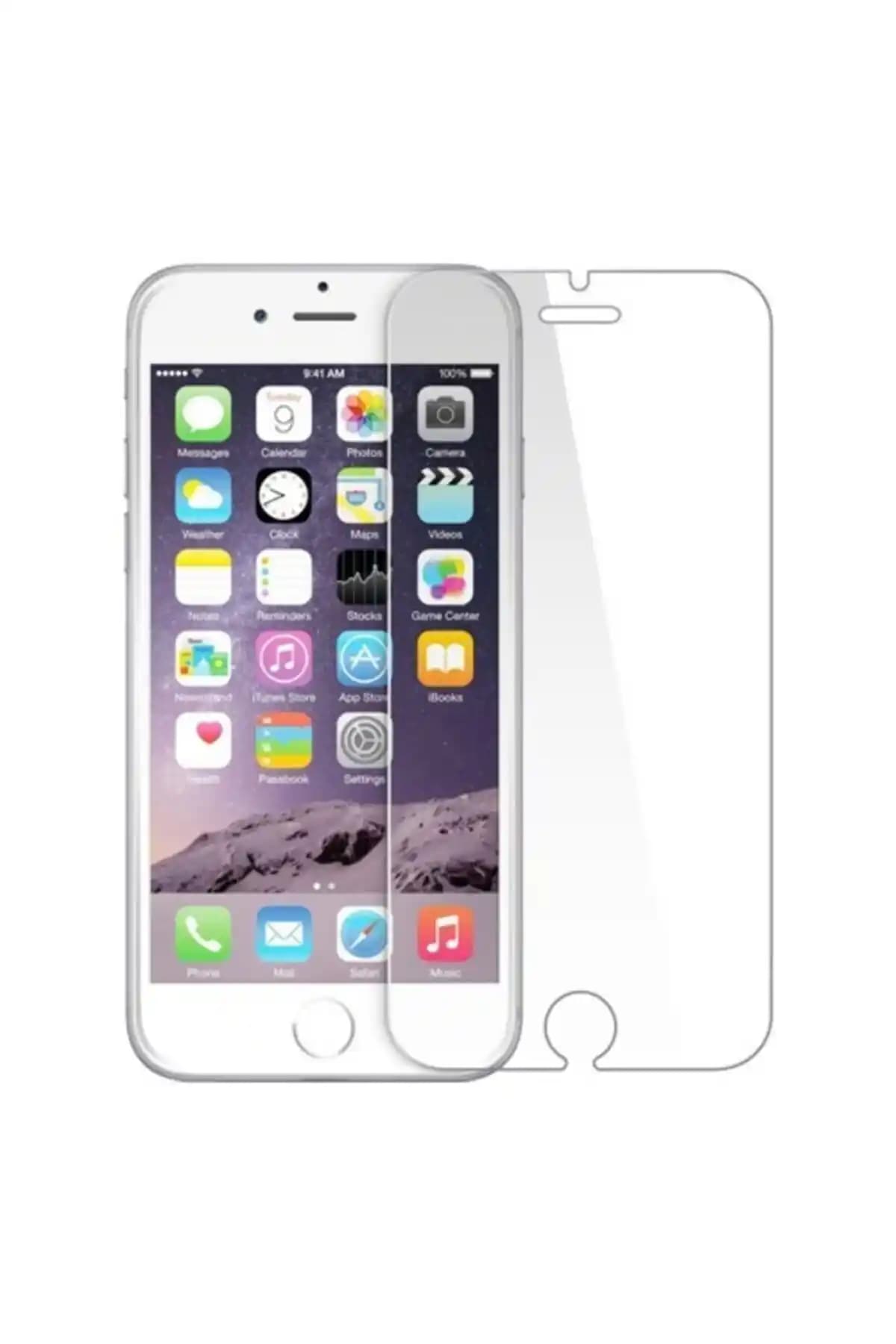Fibaks Apple iPhone 7 Plus ve 8 Plus Uyumlu Kırılmaz Temperli Cam Koruyucu