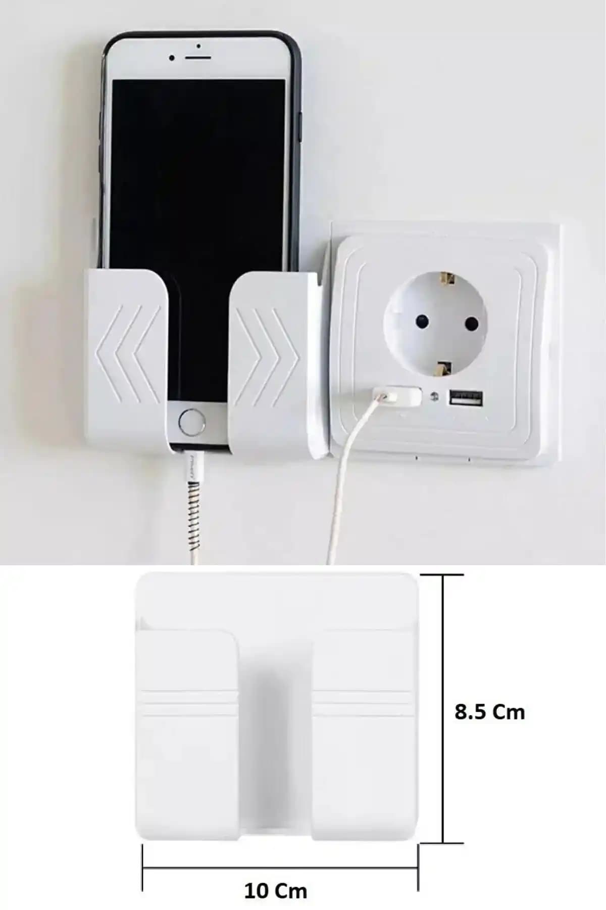Güçlü yapışkanlı telefon ve kumanda tutucu, pratik kullanım ve dayanıklı tasarım
