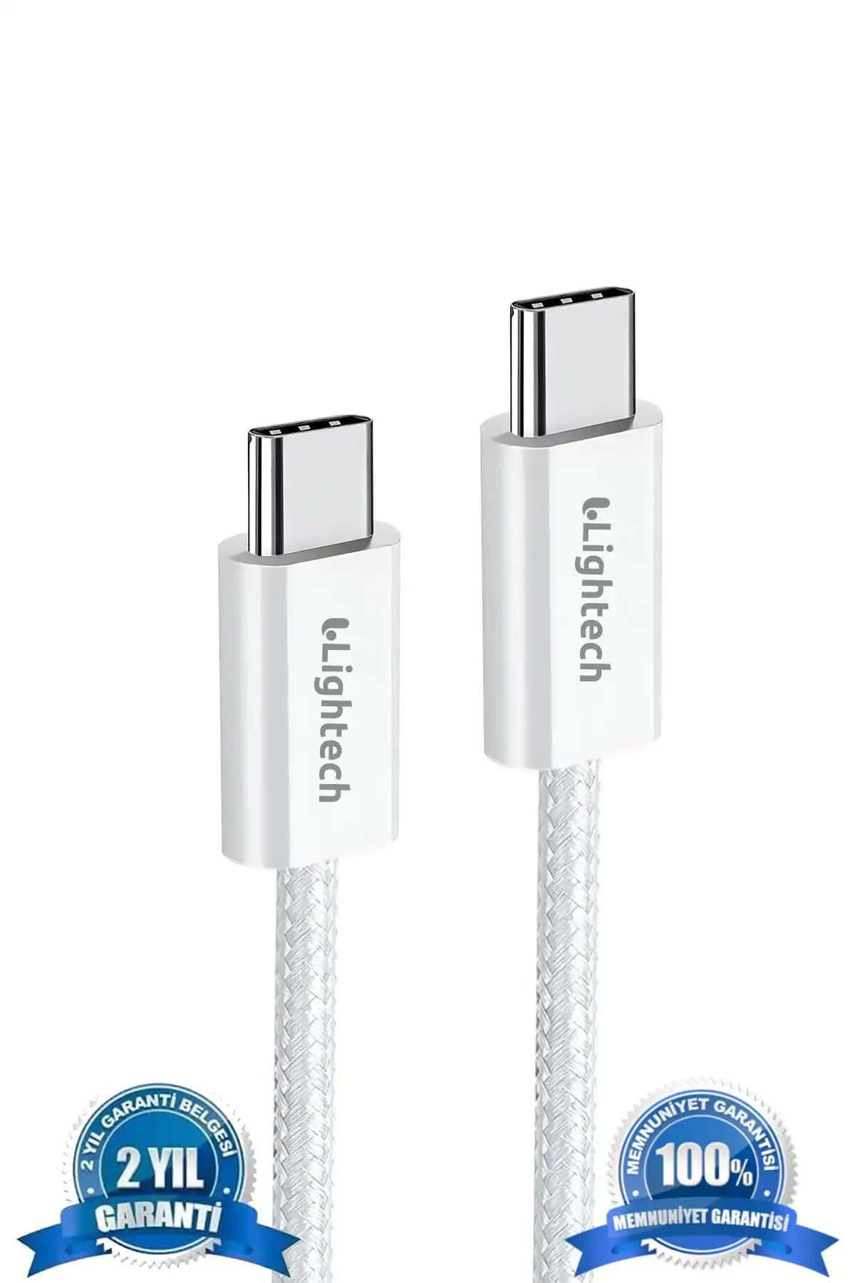 Lightech 60W Hızlı Şarj Kablosu iPhone 15 ve Diğer Akıllı Telefonlar İçin