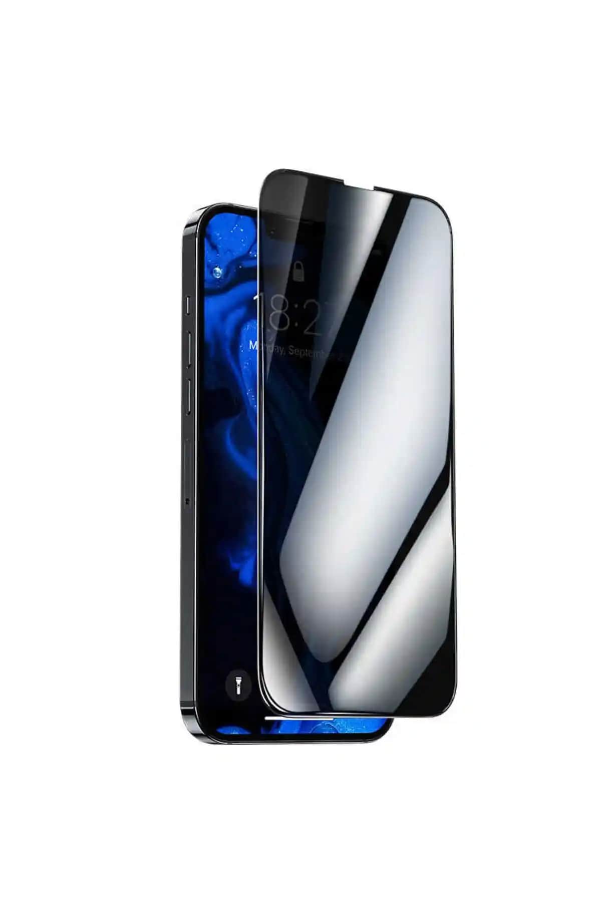 Powerfox iPhone 13 uyumlu kırılmaz cam privacy ekran koruyucu yüksek kalite