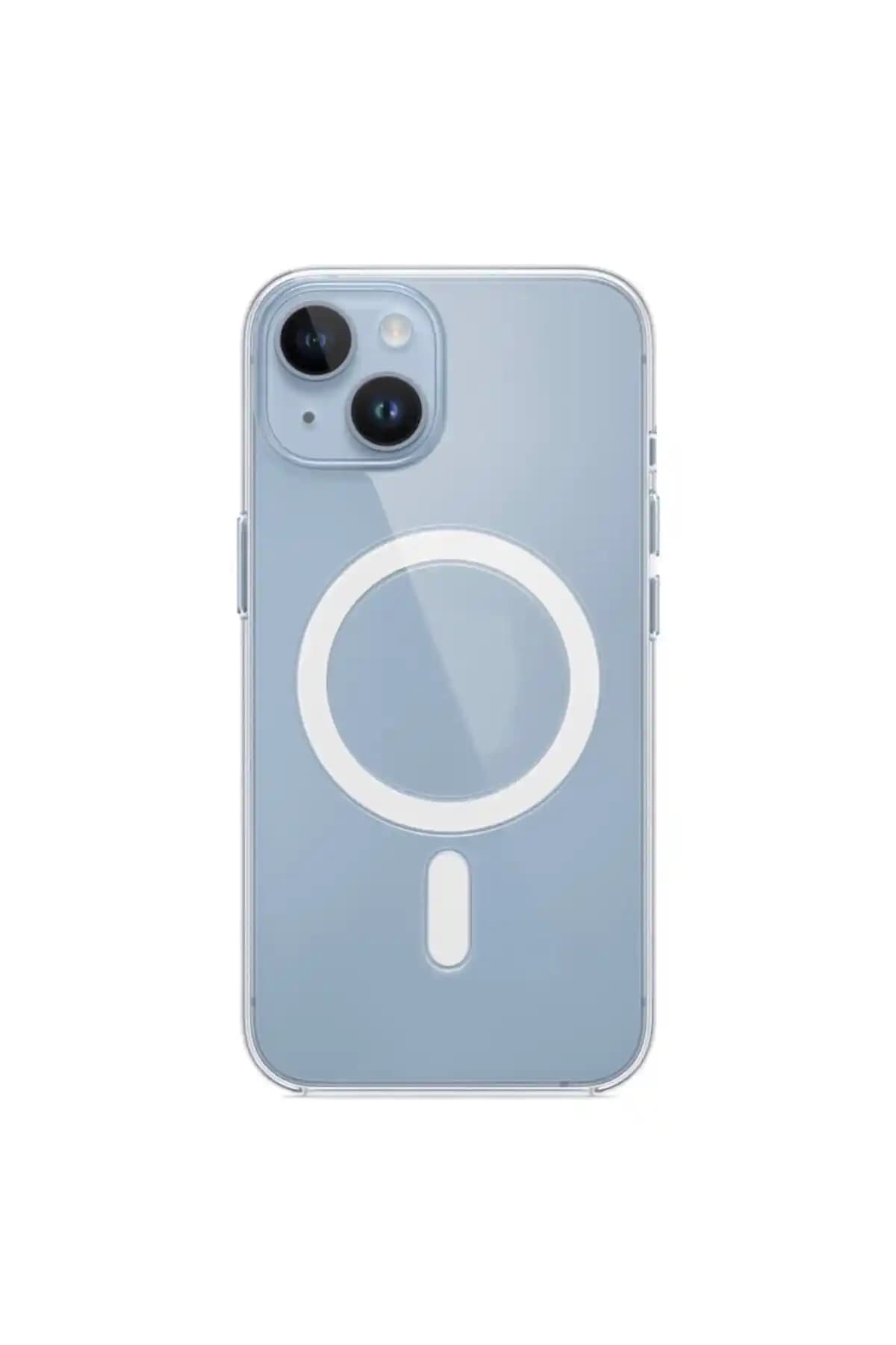 Reon iPhone 14 Uyumlu Şeffaf MagSafe Kılıfı Darbe Emici ve Estetik Tasarım