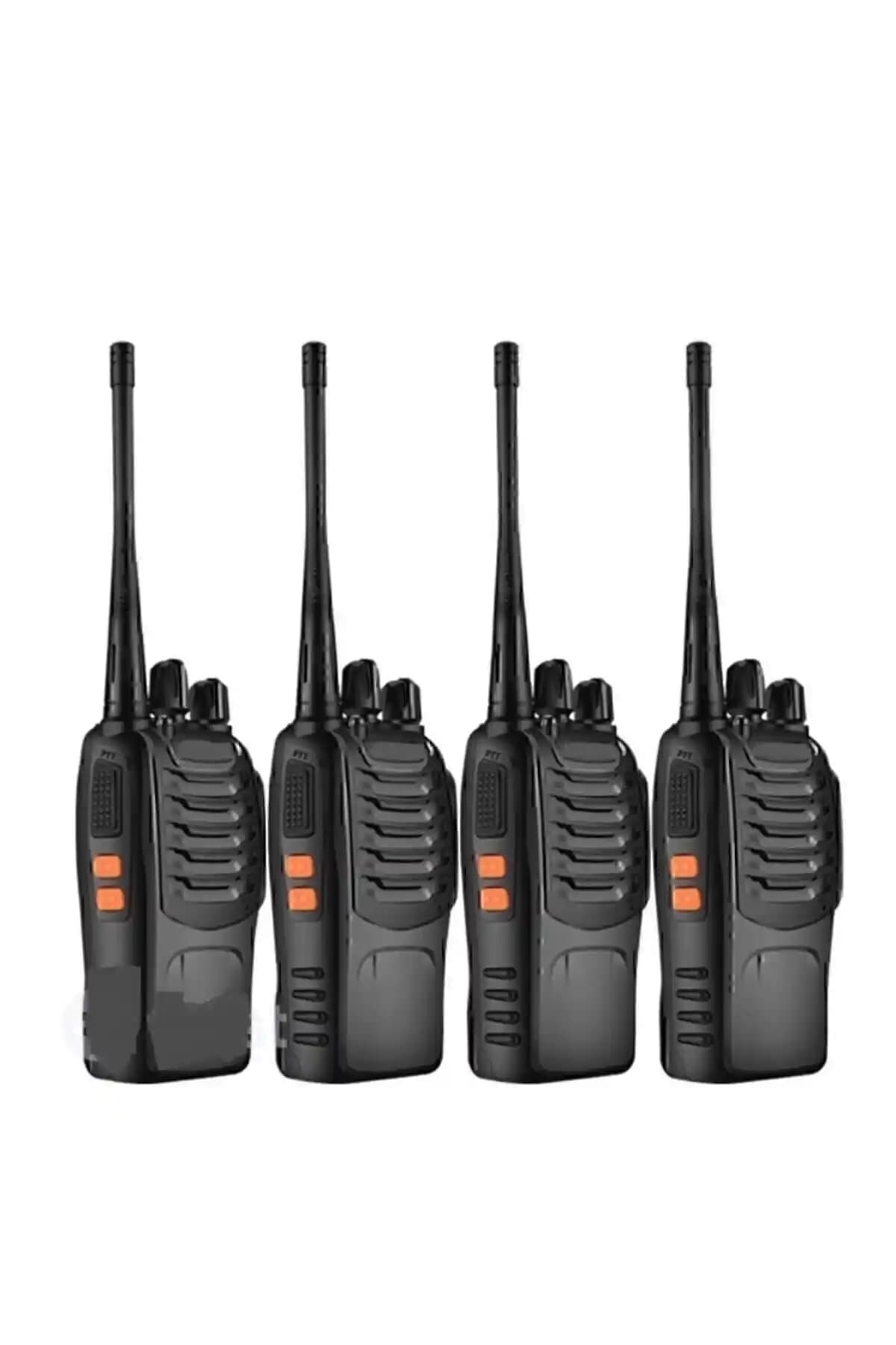 Genel Markalar 4 Adet PMR El Telsizi Kulaklık Hediyeli Güçlü ve Güvenilir Kablosuz İletişim Çözümü