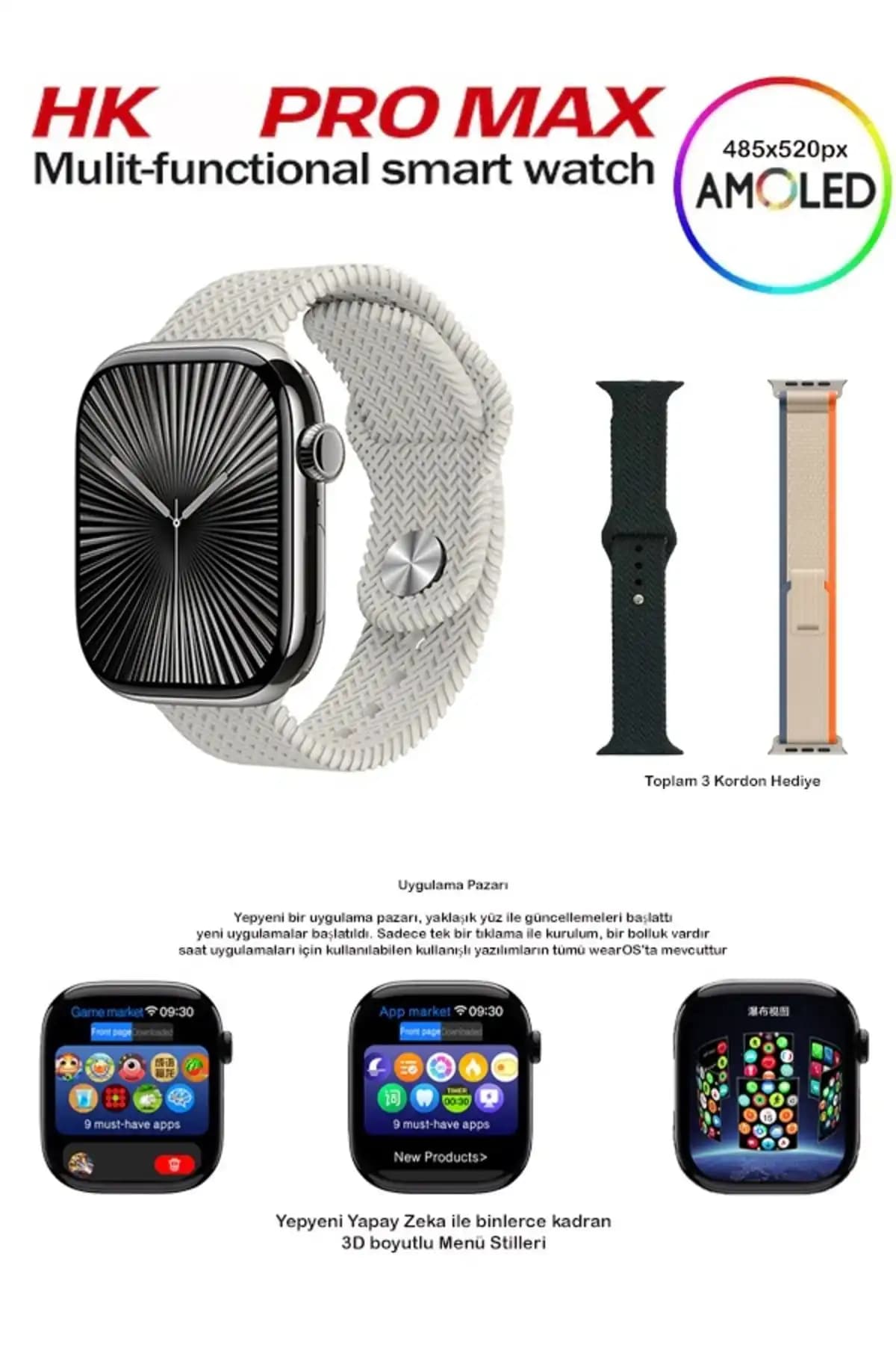 Wearfitpro Watch 9 Hk9 Pro Max Plus Son Sürüm Gen4 Yapay Zeka Destekli Sahtesi Çıkmış Dikkat Edin!