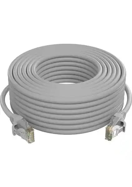 Apronx Cat6 1 Metre Gri Ethernet Kablo Dış Mekan Dayanıklı ve Yüksek Performanslı