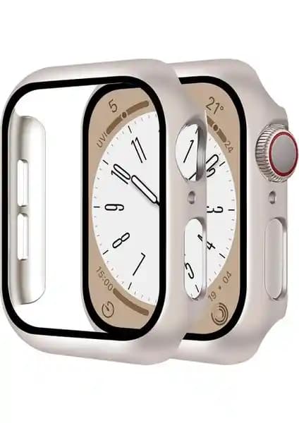 Fibaks Apple Watch 41MM Kılıf ve Ekran Koruyucu Tam Koruma ve Estetik Tasarım