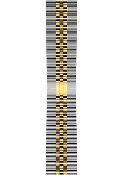 Fibaks Paslanmaz Çelik Kordon Apple Watch Series 10/11 42MM ve 41MM için Şık ve Dayanıklı Tasarım