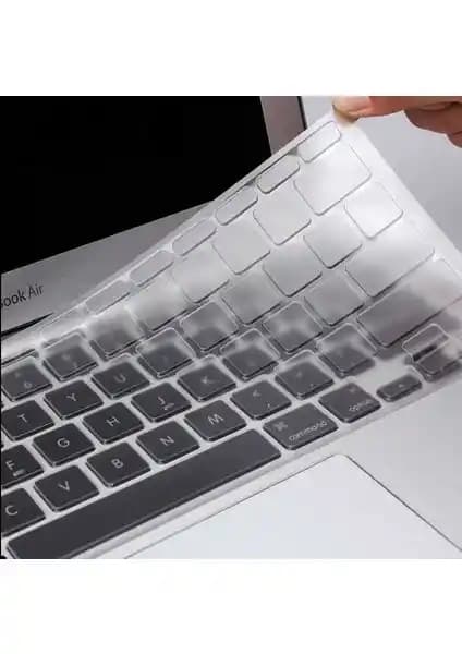 MobaxAksesuar Apple MacBook 16 Touch Bar Klavye Koruyucu Şeffaf Silikon Ped