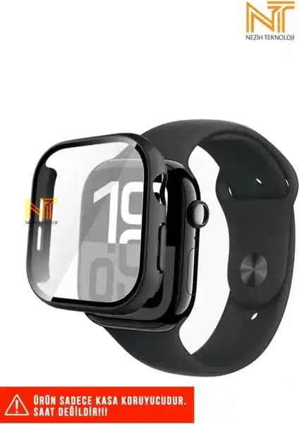Nezih Case Apple Watch 42MM Seri 10 ve 11 İçin Sert PC Kasa ve Ekran Koruyucu